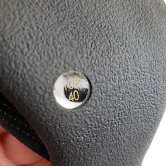 BCBG Max Azria Ankle Strap Heels Black Suede High Mary Jane Shoes Size 10 - Picture 3 of 8